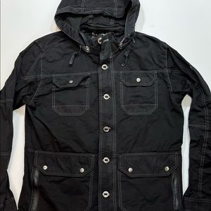 Womens KUHL Light Weight Full Zip Hooded Jacket, Large, Black